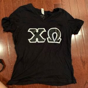 Chi Omega black tee